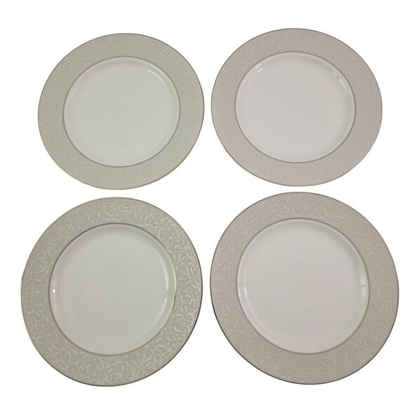 Mikasa PARCHMENT L3438 Fine China 8 ¼” Salad Luncheon Plates – Set of 4 - Picture 7 of 16